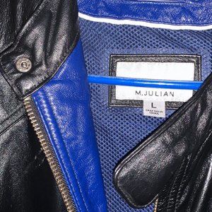 M. Julian Wilson Men's Black Leather Sports Jacket